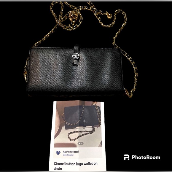 CHANEL long wallet on chain w/COA!!! LIKE NEW PRISTINE CONDITION! - Picture 3 of 10
